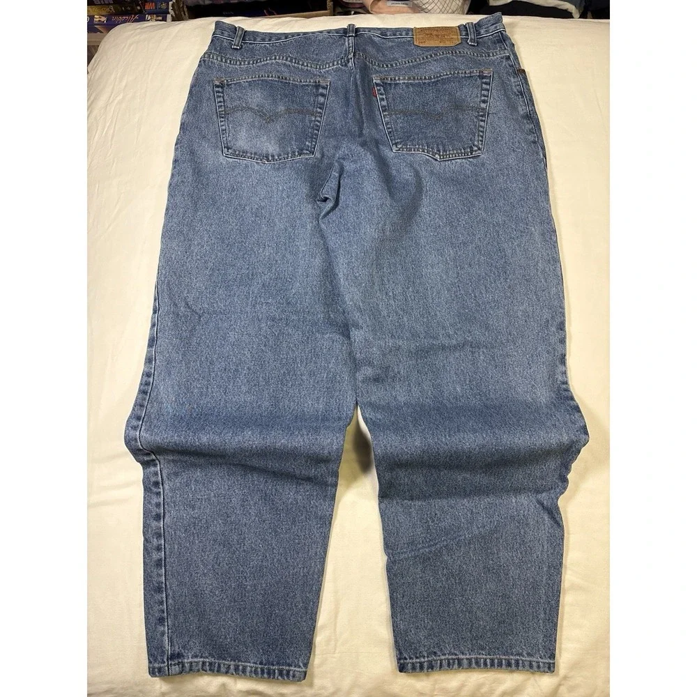 VTG 2001 Levis 560 Jeans Mens 42x32 Medium Wash Blue Loose Tapered Denim Y2K